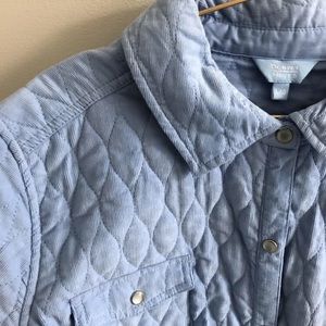 Quilted baby blue Denver Hayes jacket